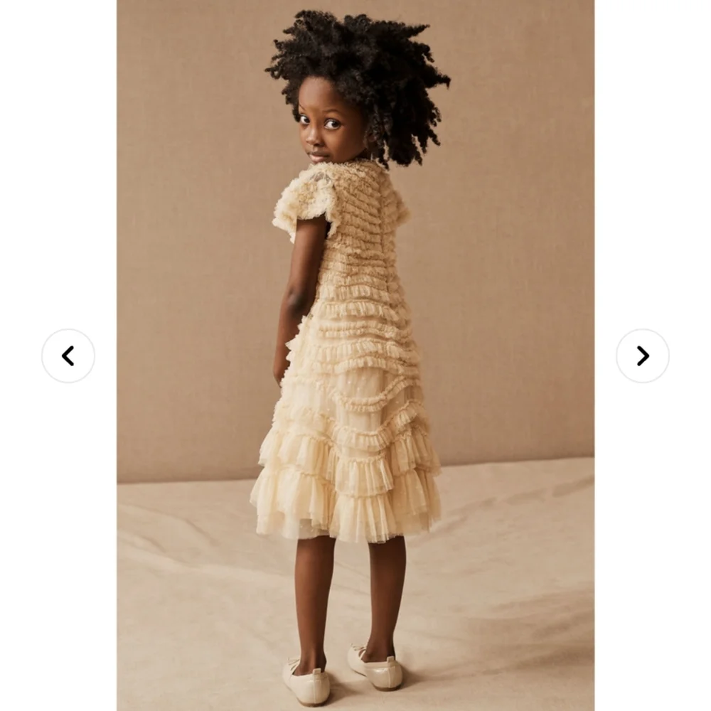 Needle & Thread × WILD ROSE RUFFLE KIDS DRESS - Picture 9 of 10